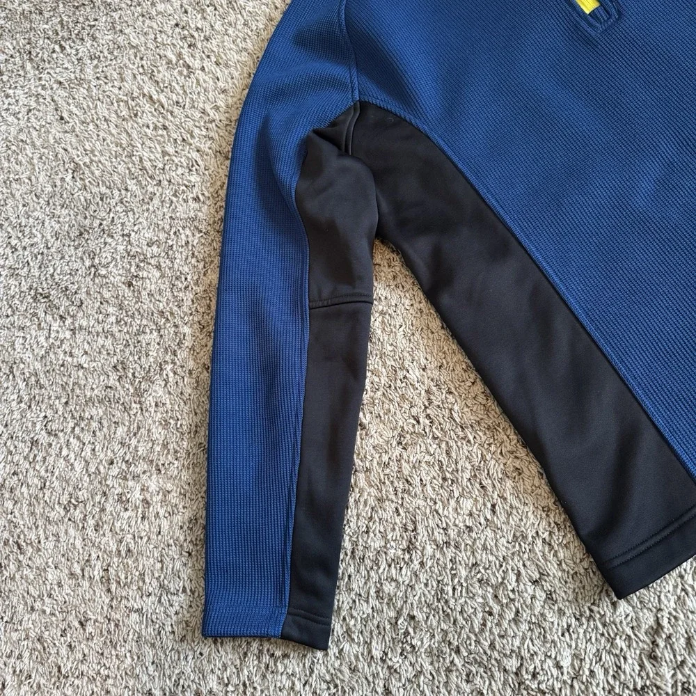 Spyder Men's XL Blue 1/4 Zip Performance Pullover Ski Thermal MidLayer‎